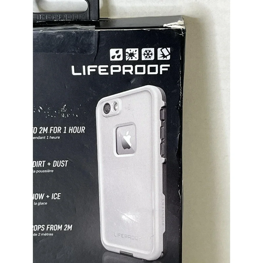 LifeProof Fre iPhone 6/iPhone 6s Waterproof Case - White/Gray NEW Open Box